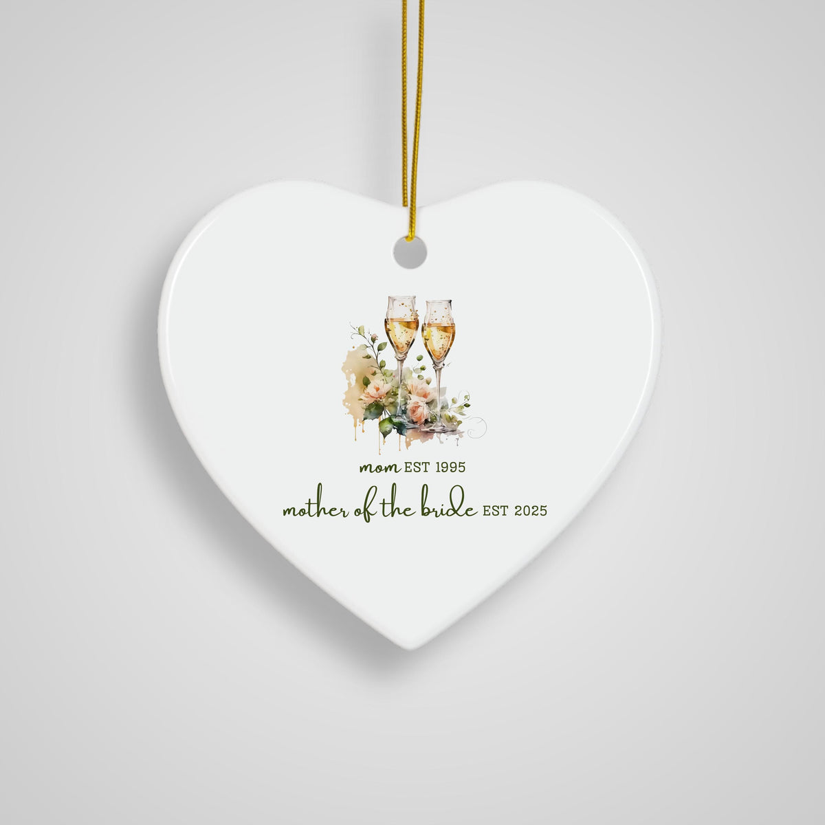 Personalized Gift for Mother of the Bride Custom Ornament Gift for Mom from Bride Gift From Daughter Wedding Keepsake for Mom