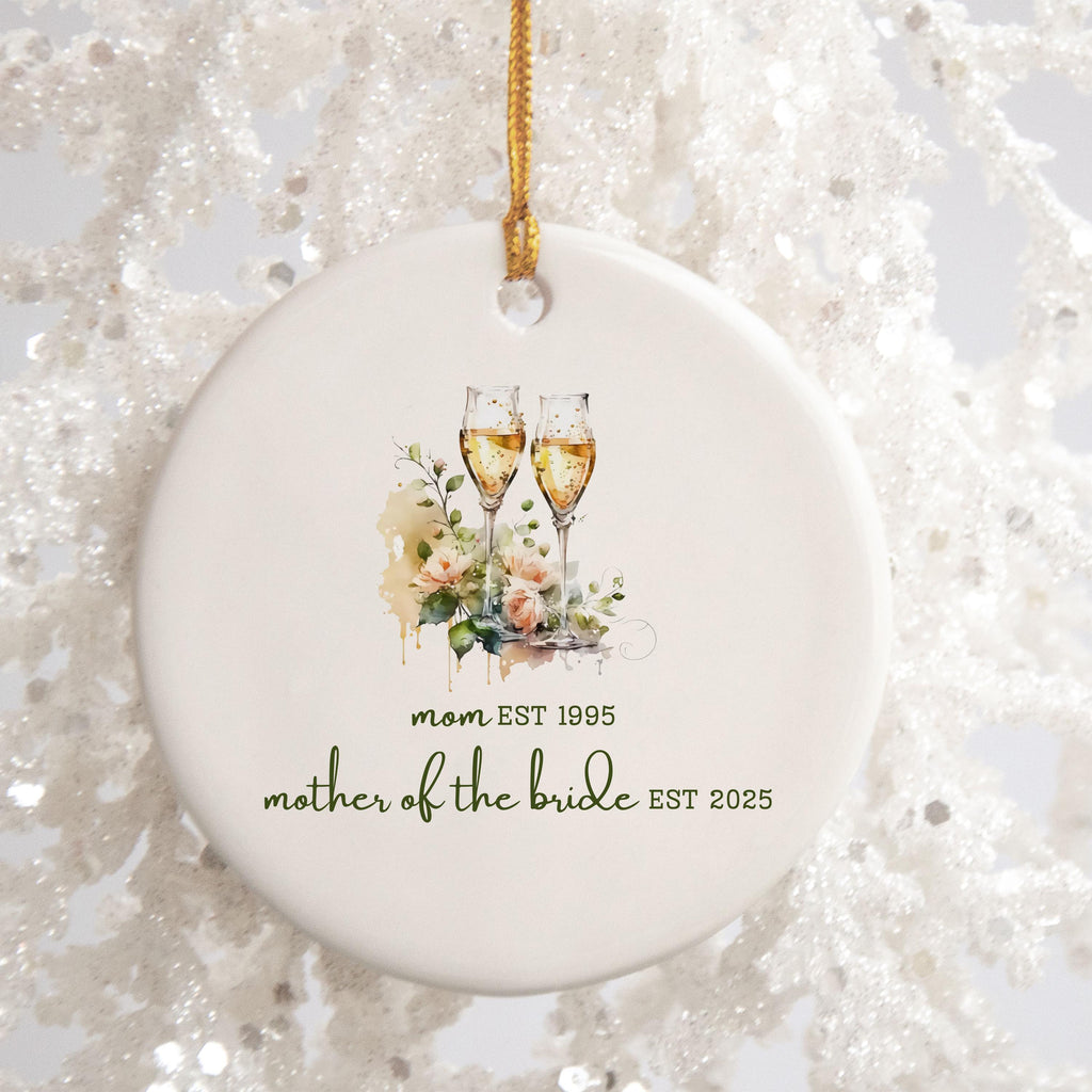 Personalized Gift for Mother of the Bride Custom Ornament Gift for Mom from Bride Gift From Daughter Wedding Keepsake for Mom