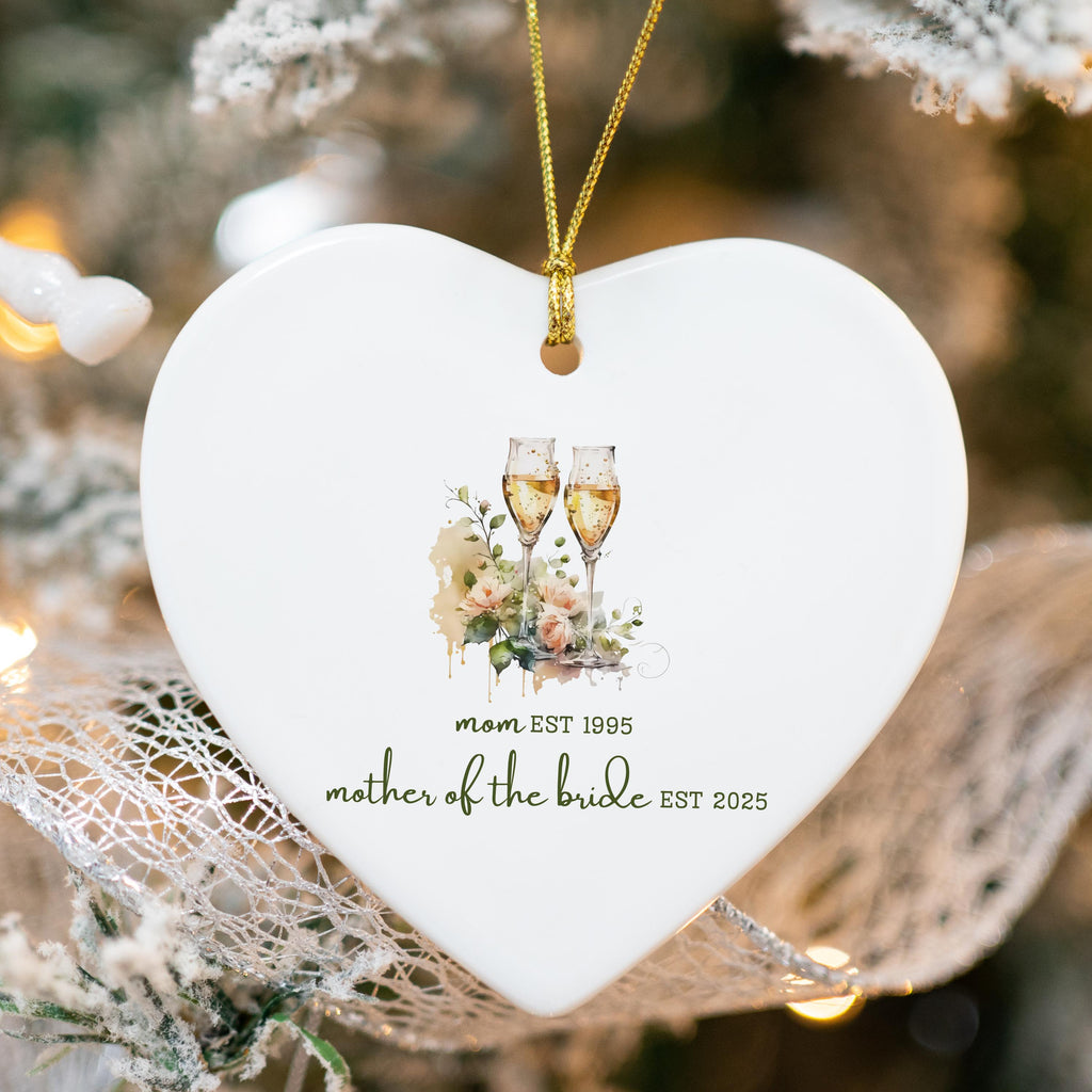 Personalized Gift for Mother of the Bride Custom Ornament Gift for Mom from Bride Gift From Daughter Wedding Keepsake for Mom