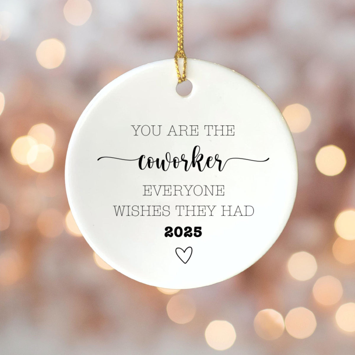 Coworker Gift Christmas Ornament for Coworker Appreciation Gift Employee Christmas Gift Corporate Christmas Gift Team Gift Go