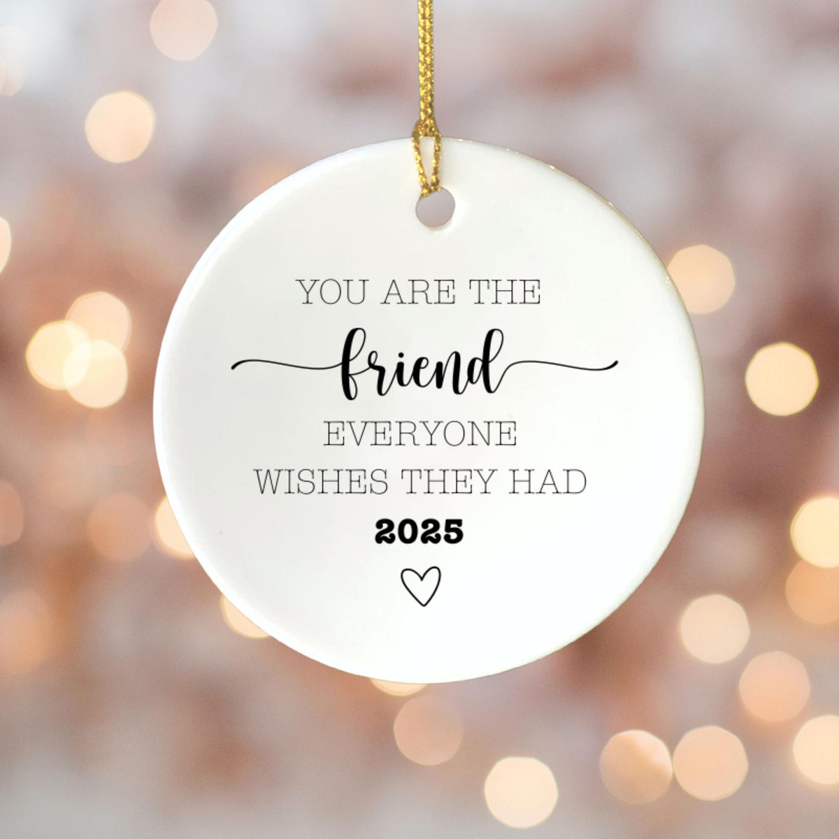 Friendship Ornament Best Friend Gift Christmas Gift for Friend Appreciation Friendship Christmas Ornament Friend Keepsake Gif