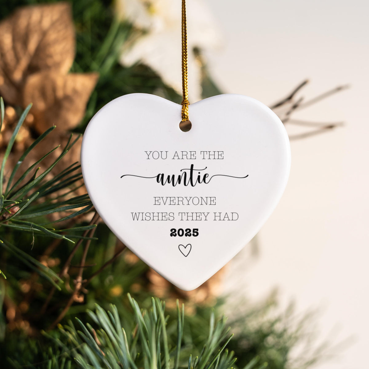 Christmas Ornament for Auntie