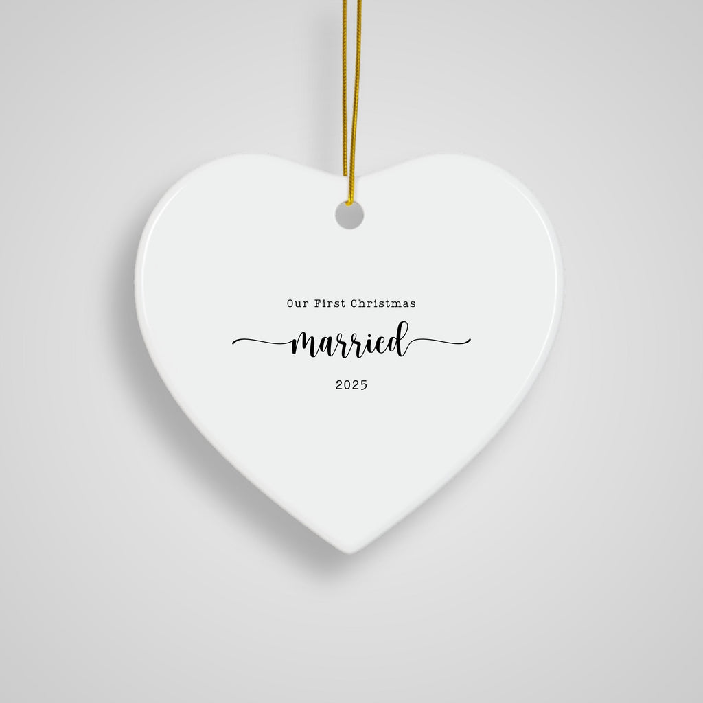 First Christmas Married Ornament First Christmas as Mr & Mrs Christmas Ornament Married Christmas Ornament Gift for Couple We