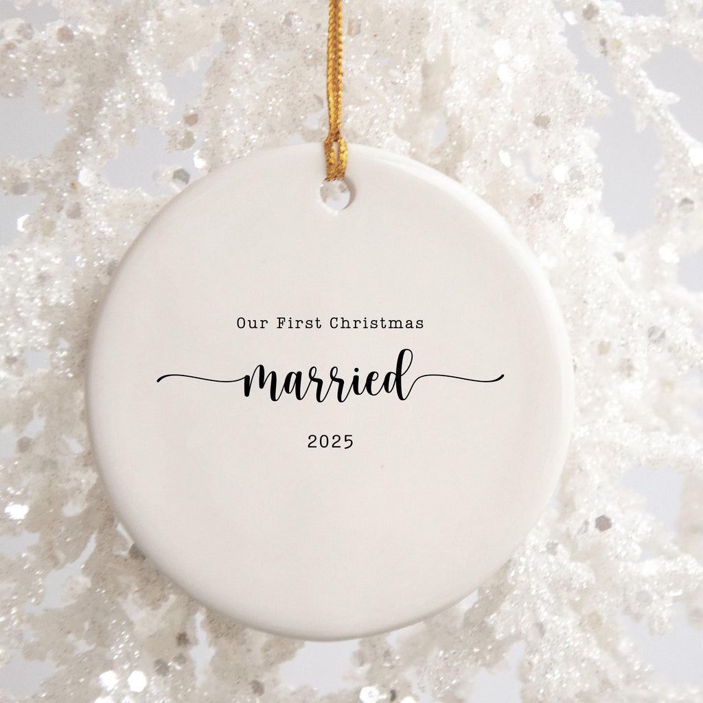 First Christmas Married Ornament First Christmas as Mr & Mrs Christmas Ornament Married Christmas Ornament Gift for Couple We
