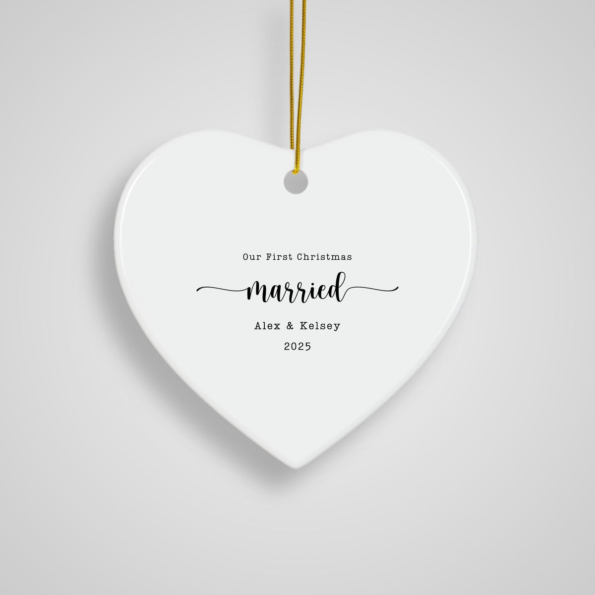 First Christmas as Mr. & Mrs Ornament First Christmas Married Christmas Ornament Personalized Married Christmas Ornament Cust