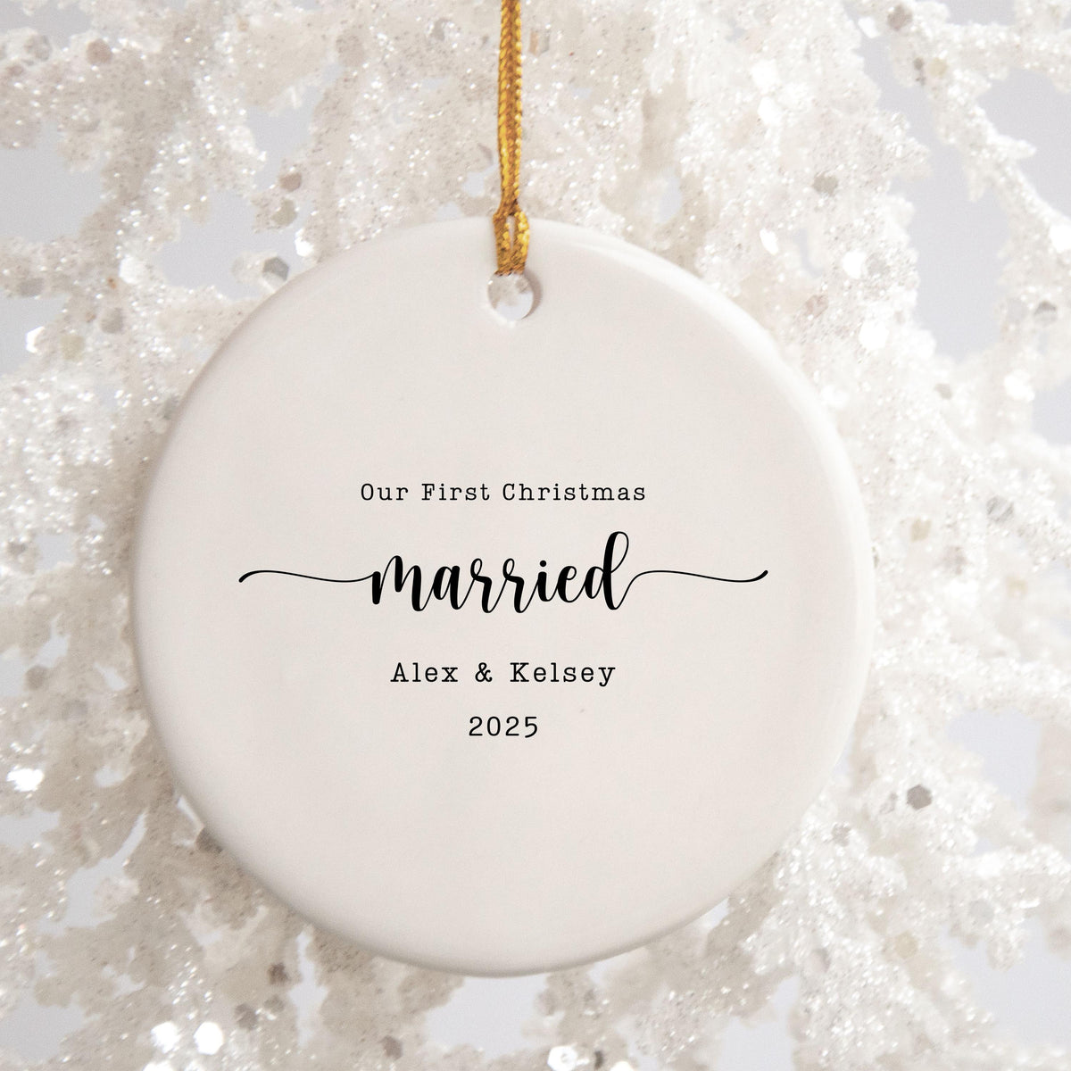 First Christmas as Mr. & Mrs Ornament First Christmas Married Christmas Ornament Personalized Married Christmas Ornament Cust