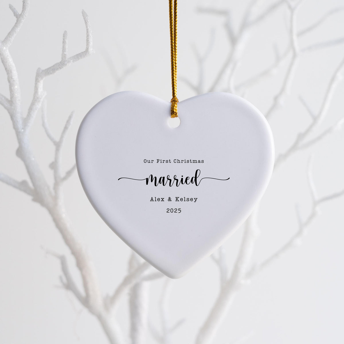 First Christmas as Mr. & Mrs Ornament First Christmas Married Christmas Ornament Personalized Married Christmas Ornament Cust