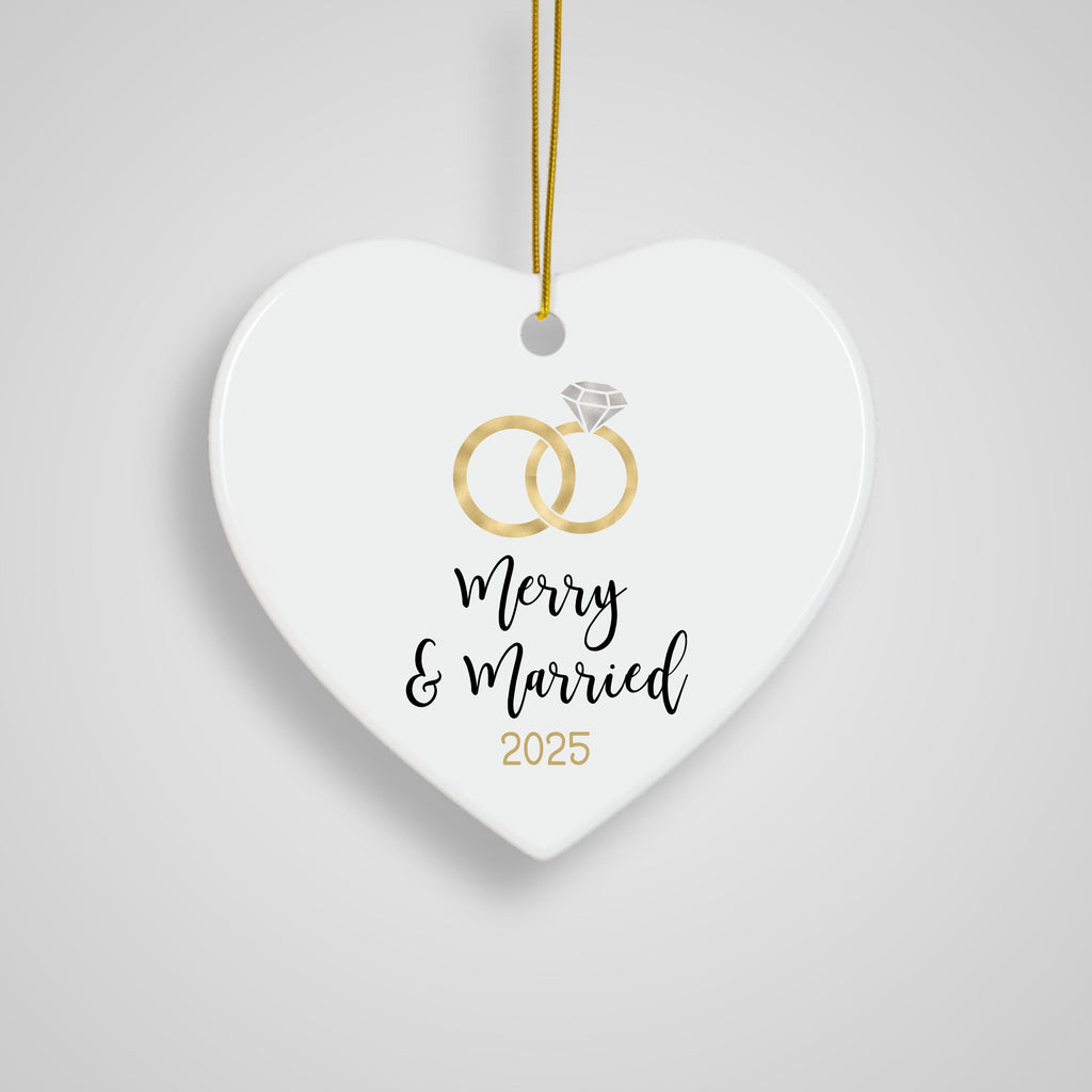 First Christmas Married Ornament Christmas Ornament Wedding Gift for Newlyweds Gift for Couple Christmas as Mr. & Mrs. Christ