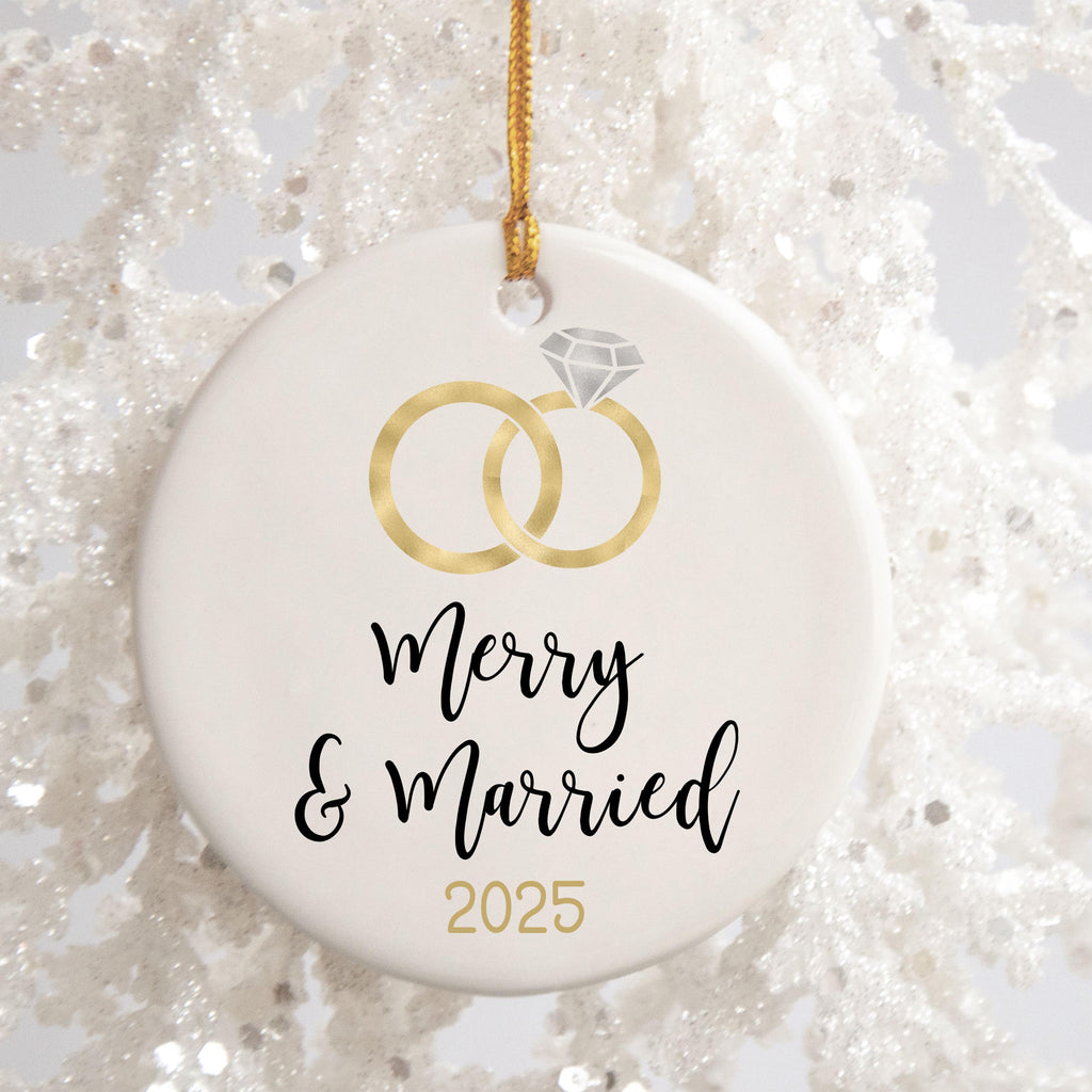 First Christmas Married Ornament Christmas Ornament Wedding Gift for Newlyweds Gift for Couple Christmas as Mr. & Mrs. Christ
