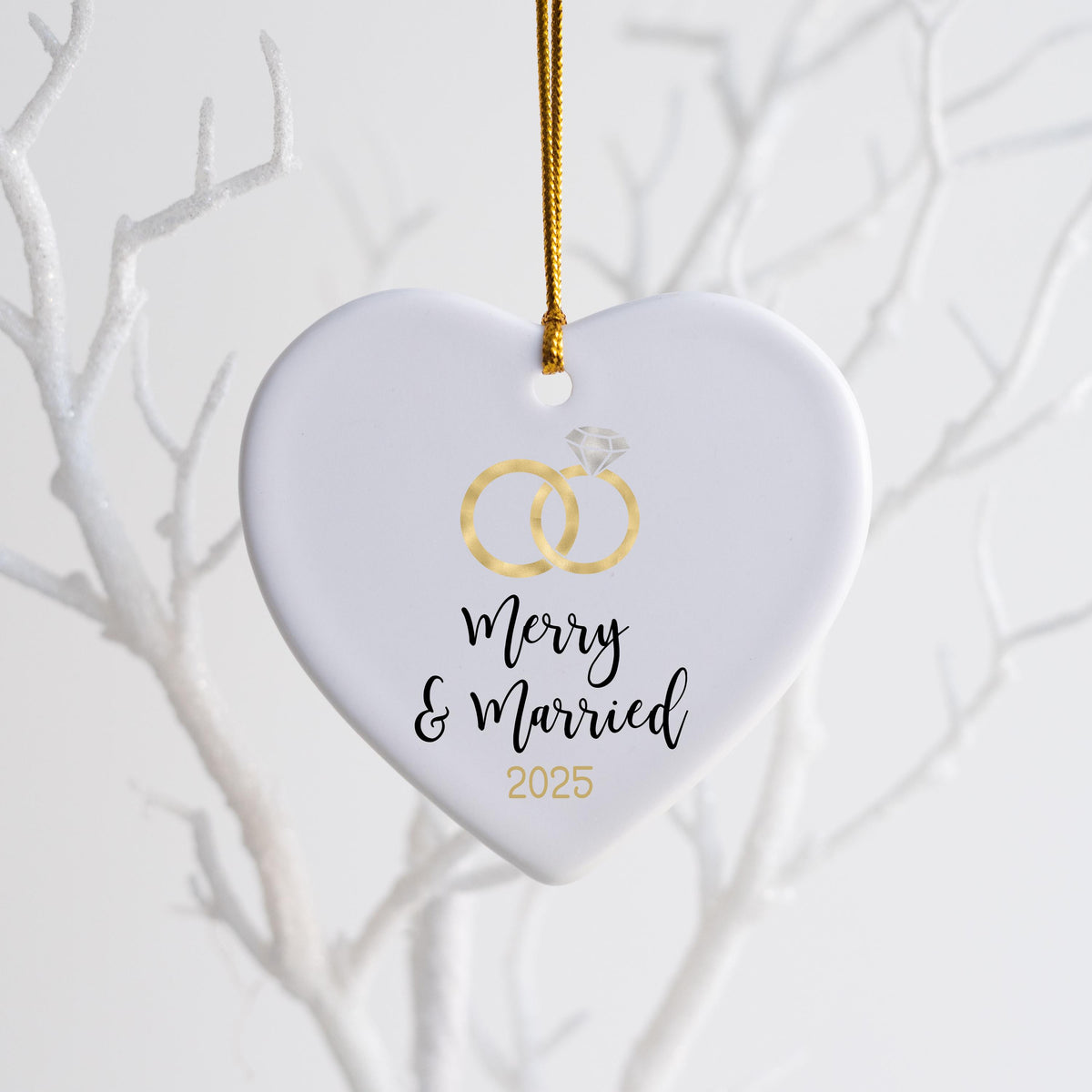 First Christmas Married Ornament Christmas Ornament Wedding Gift for Newlyweds Gift for Couple Christmas as Mr. & Mrs. Christ
