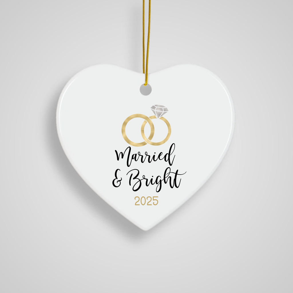 First Christmas Married Ornament Christmas Ornament Wedding Gift for Newlyweds Gift for Couple Christmas as Mr. & Mrs. Christ
