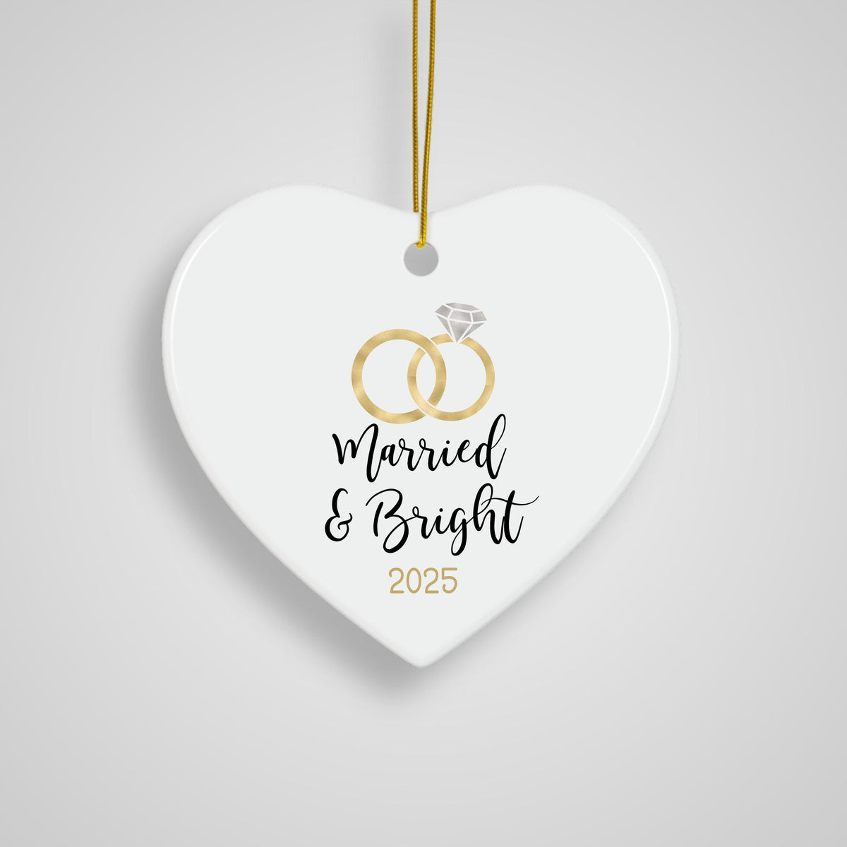 First Christmas Married Ornament Christmas Ornament Wedding Gift for Newlyweds Gift for Couple Christmas as Mr. & Mrs. Christ