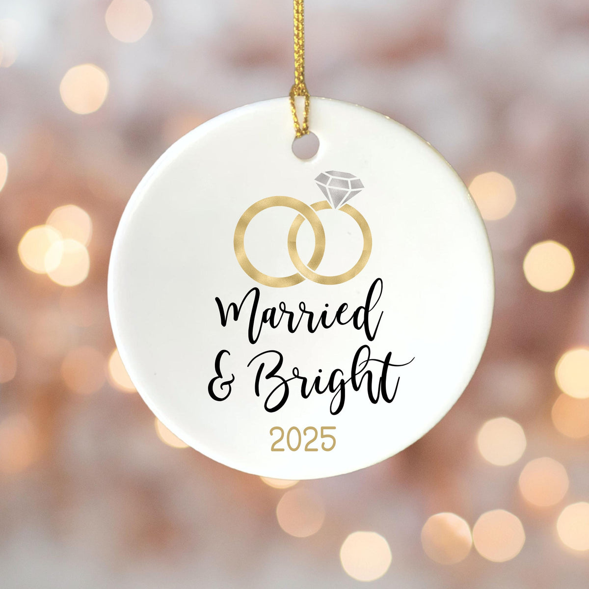 First Christmas Married Ornament Christmas Ornament Wedding Gift for Newlyweds Gift for Couple Christmas as Mr. & Mrs. Christ