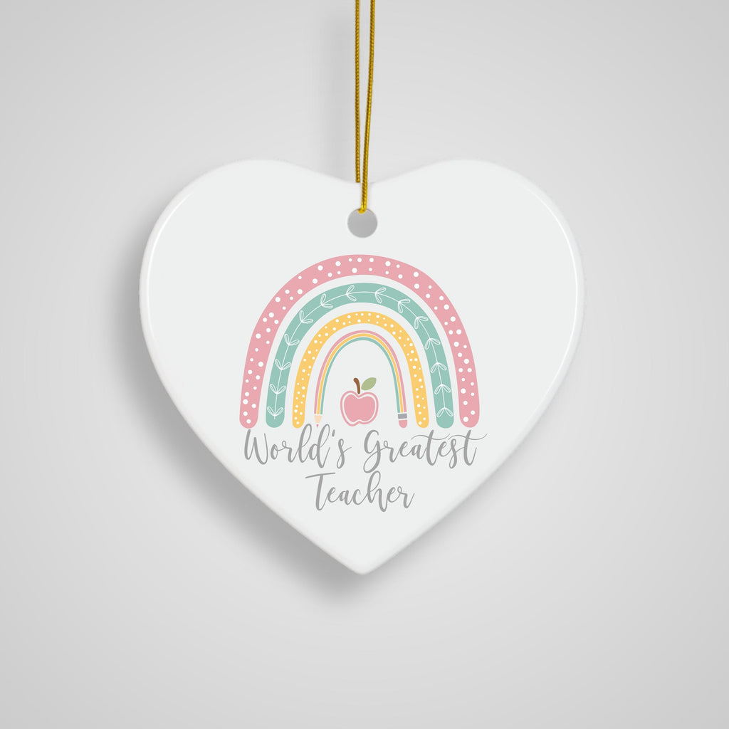 Personalized Teacher Christmas Ornament