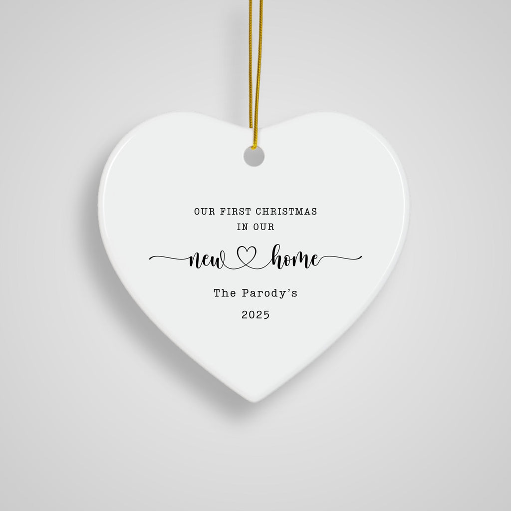 New Home Personalized Christmas Ornament Housewarming Gift for New Home Owners Gift from Realtor New Home Keepsake Christmas 