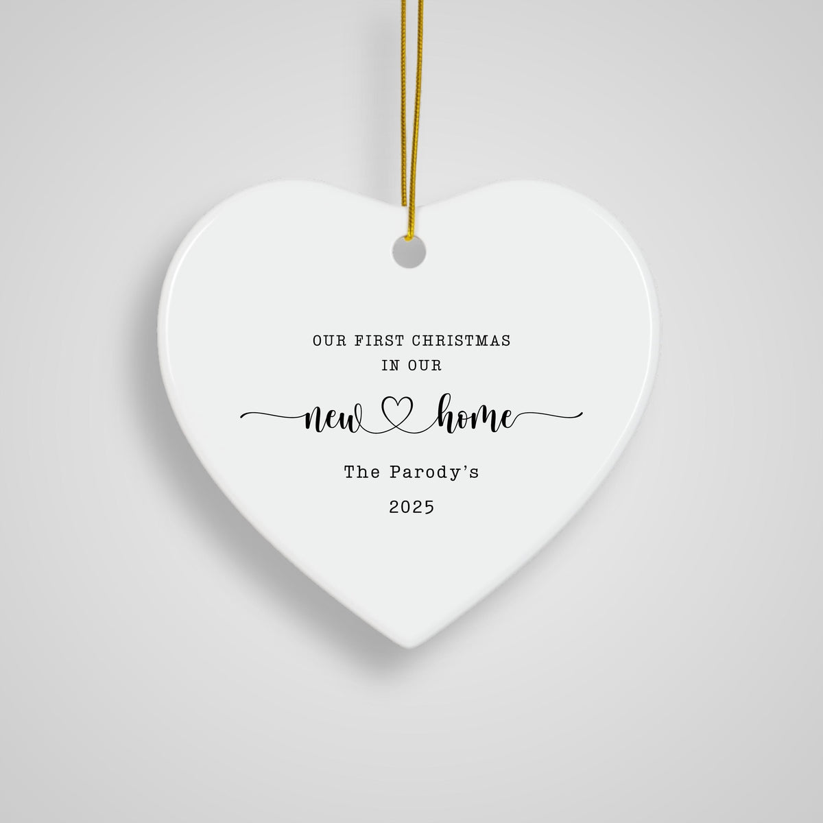 New Home Personalized Christmas Ornament Housewarming Gift for New Home Owners Gift from Realtor New Home Keepsake Christmas 