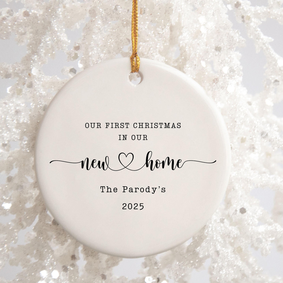 New Home Personalized Christmas Ornament Housewarming Gift for New Home Owners Gift from Realtor New Home Keepsake Christmas 