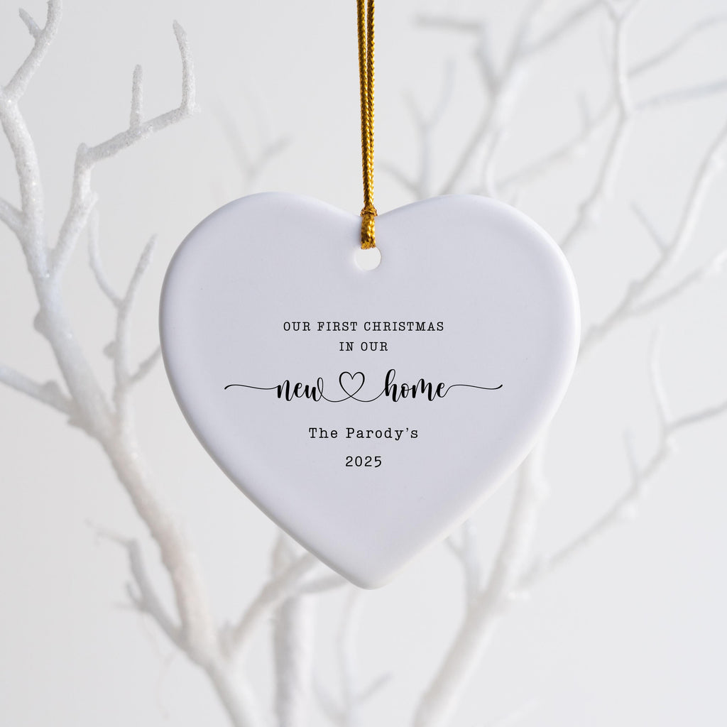 New Home Personalized Christmas Ornament Housewarming Gift for New Home Owners Gift from Realtor New Home Keepsake Christmas 