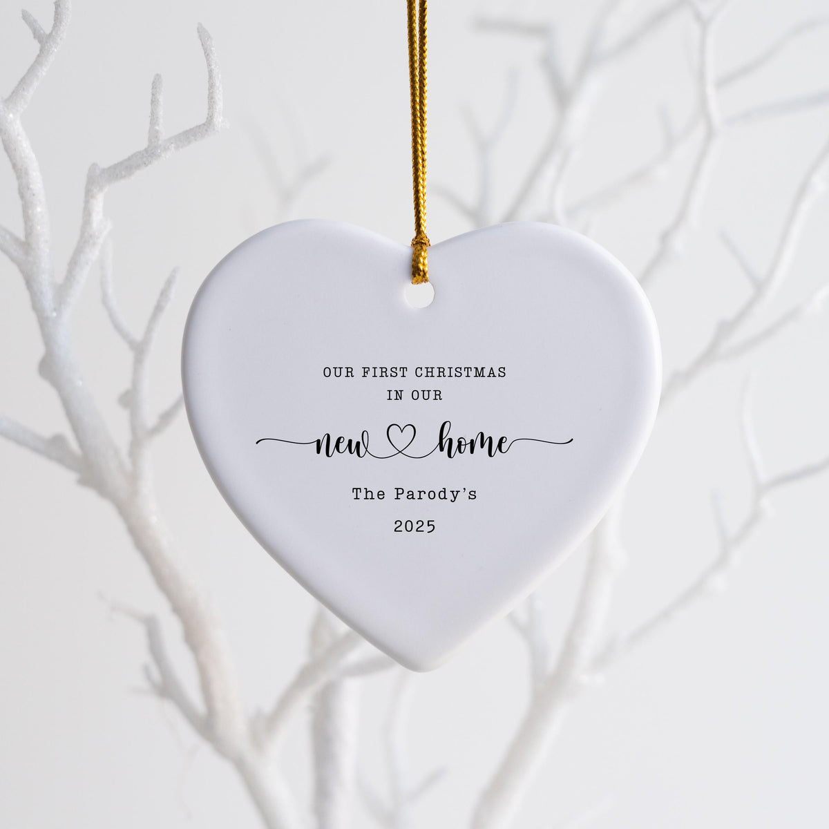 New Home Personalized Christmas Ornament Housewarming Gift for New Home Owners Gift from Realtor New Home Keepsake Christmas 