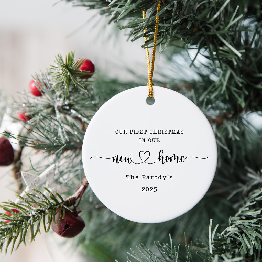 New Home Personalized Christmas Ornament Housewarming Gift for New Home Owners Gift from Realtor New Home Keepsake Christmas 