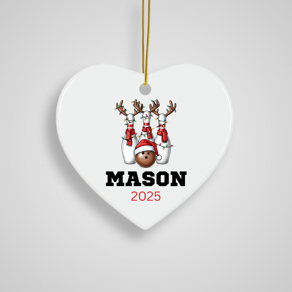 Personalized Bowling Christmas Ornament