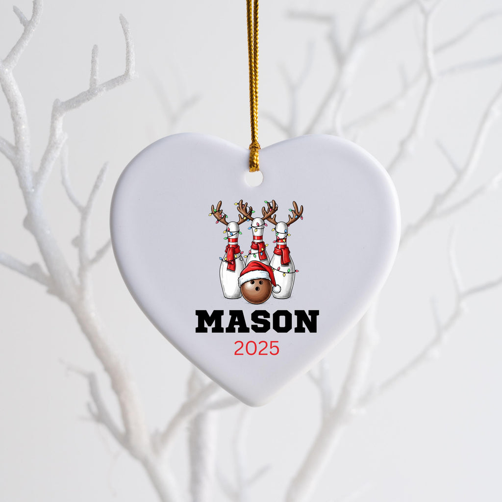 Personalized Bowling Christmas Ornament