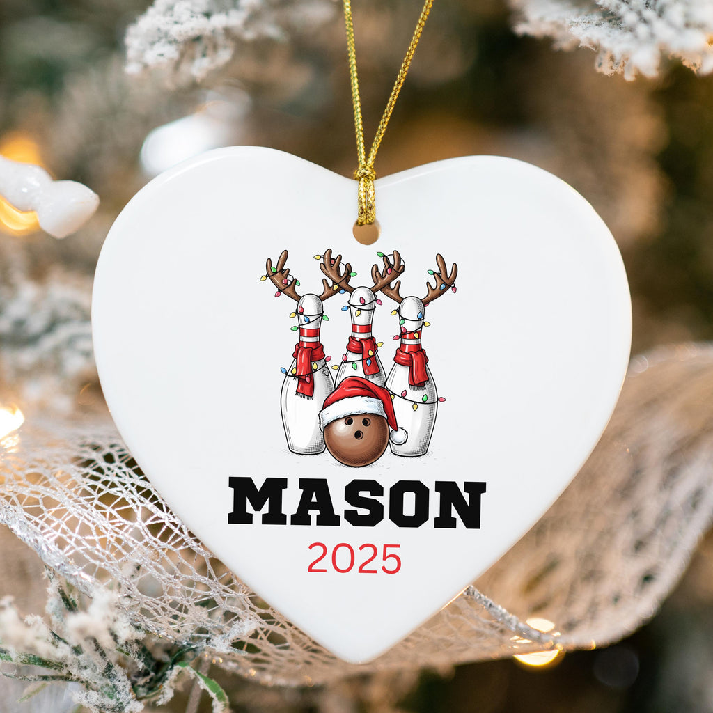 Personalized Bowling Christmas Ornament