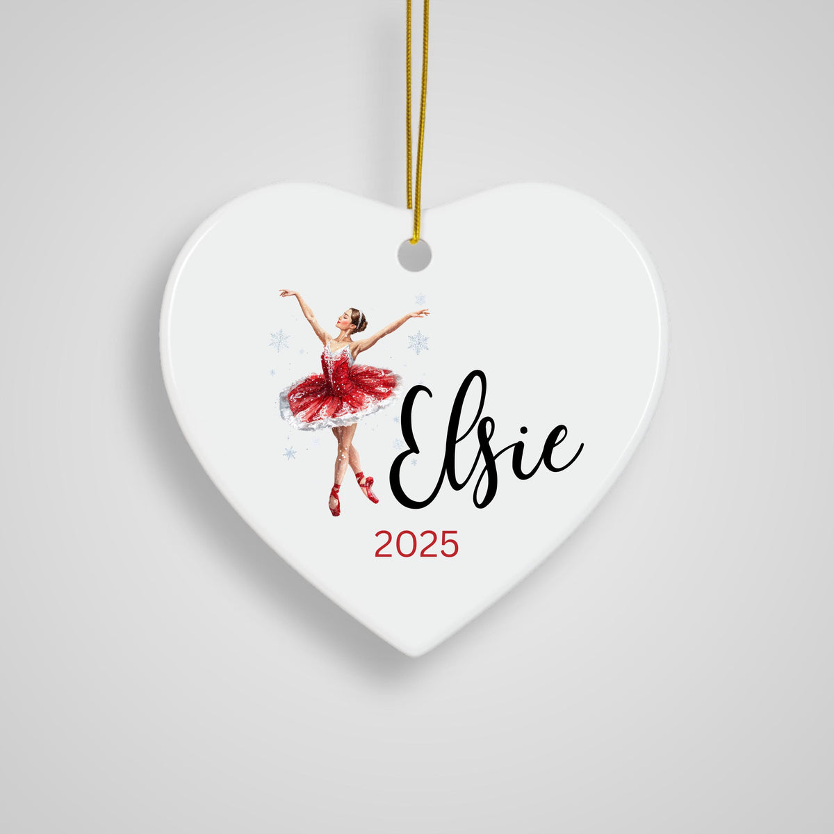 Girls Ballet Christmas Ornament Personalized Ballerina Ornament Custom Dance Ornament for Kids or Teens Gift for Dancer Balle