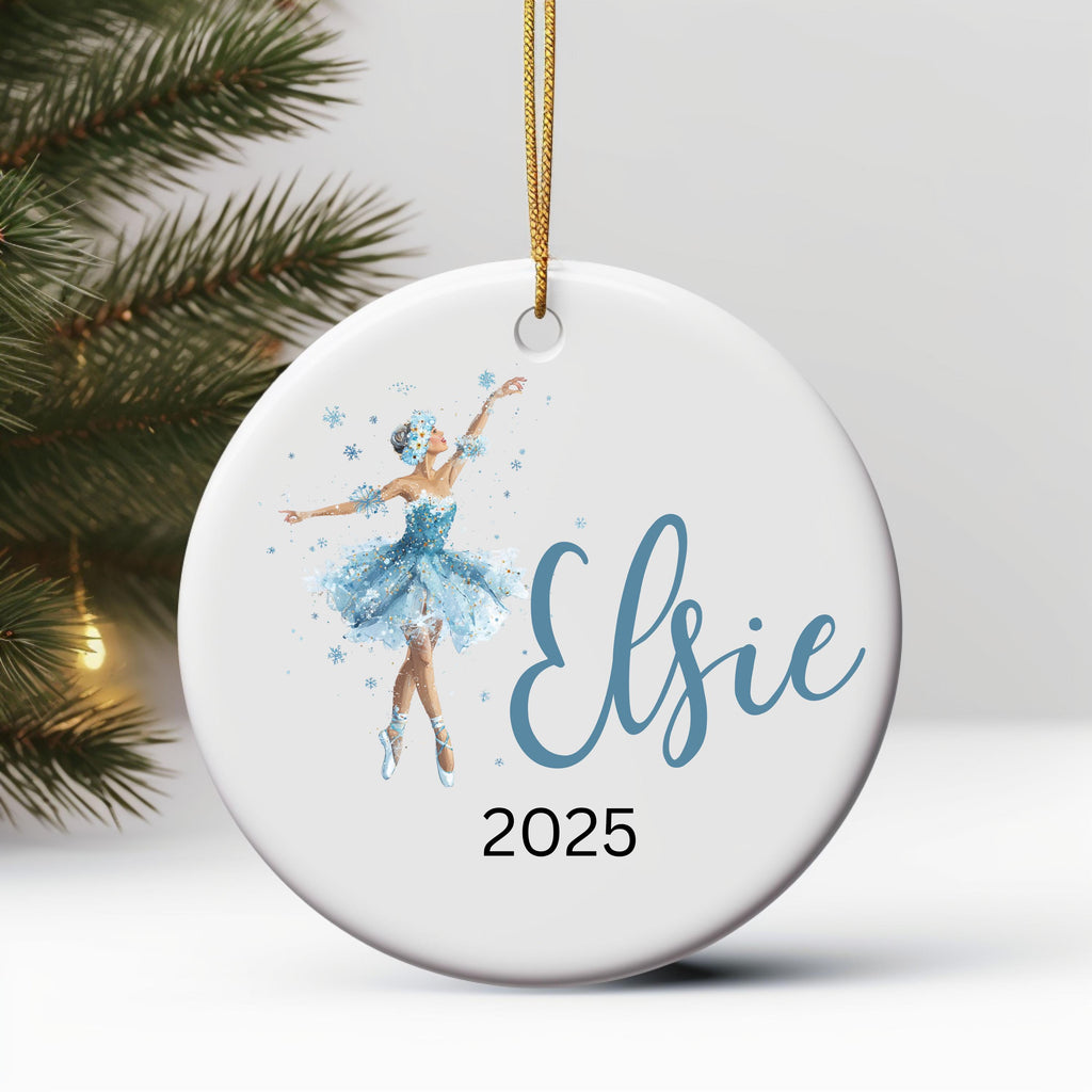 Girls Ballet Christmas Ornament Personalized Ballerina Ornament Custom Dance Ornament for Kids or Teens Gift for Dancer Balle