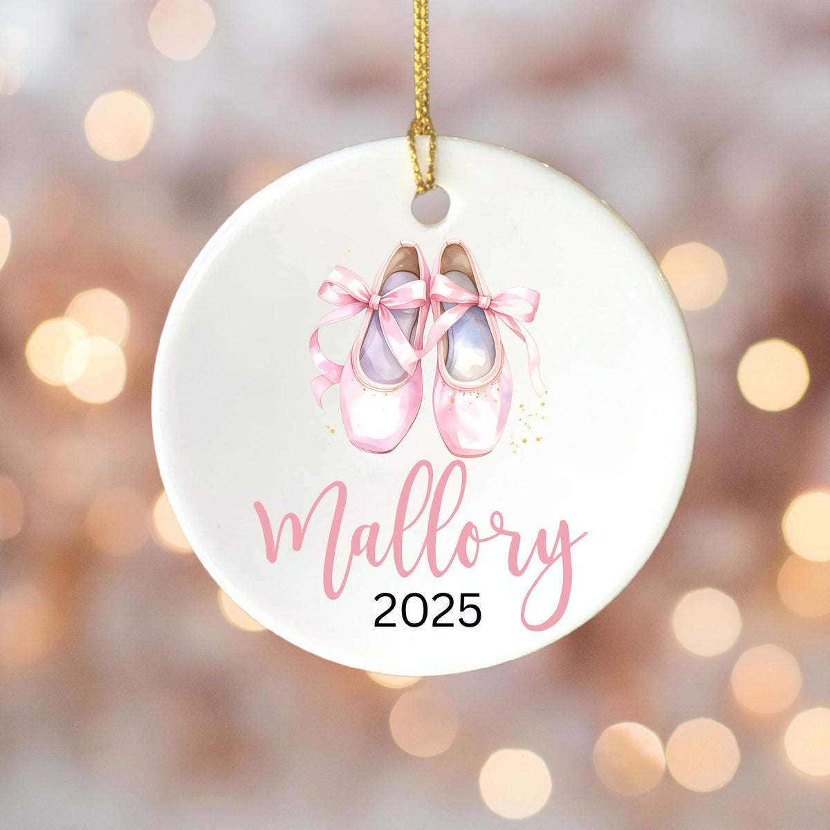 Girls Ballet Christmas Ornament Personalized Ballerina Ornament Custom Dance Ornament for Kids or Teens Gift for Dancer Balle