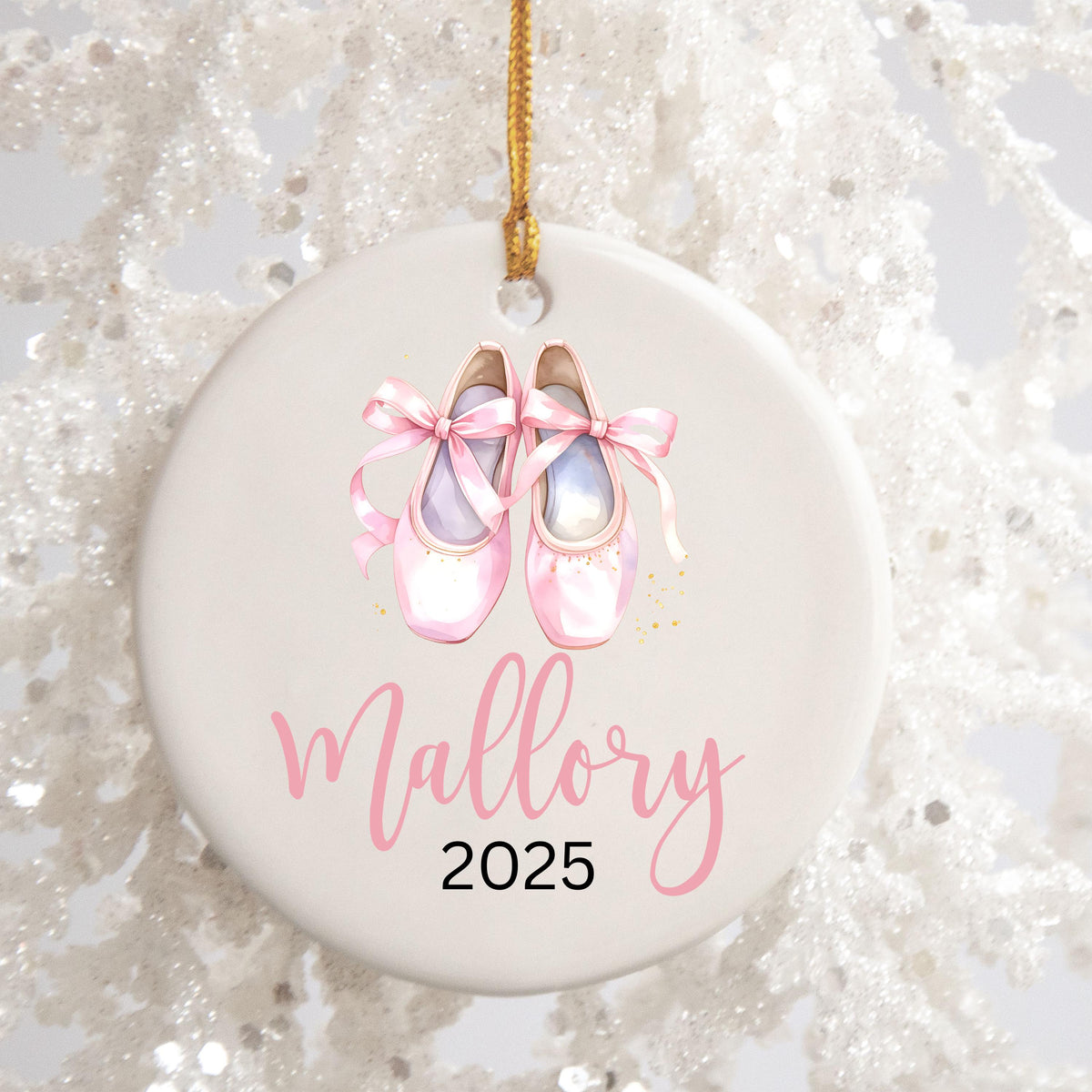 Personalized Ballerina Christmas Ornament