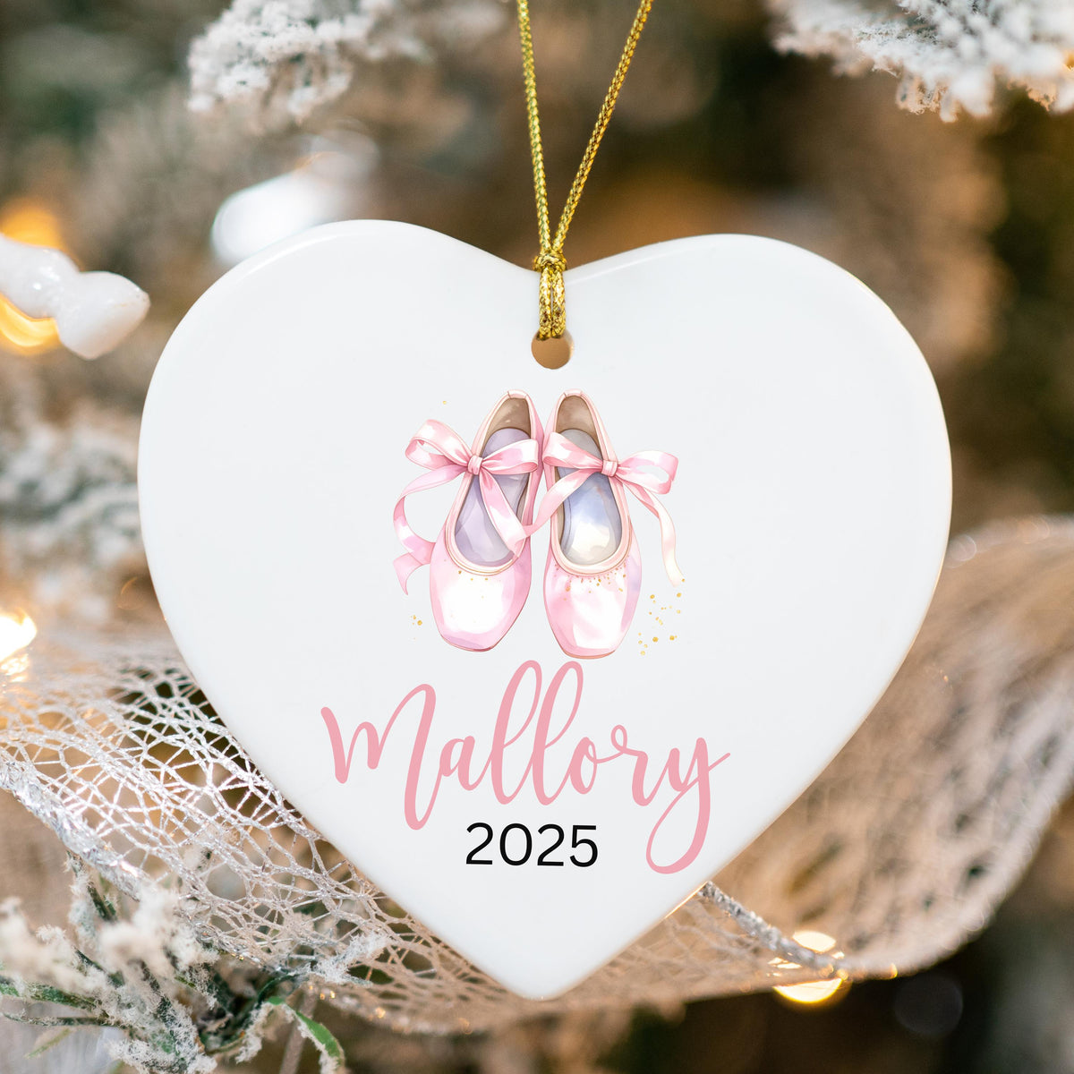 Girls Ballet Christmas Ornament Personalized Ballerina Ornament Custom Dance Ornament for Kids or Teens Gift for Dancer Balle