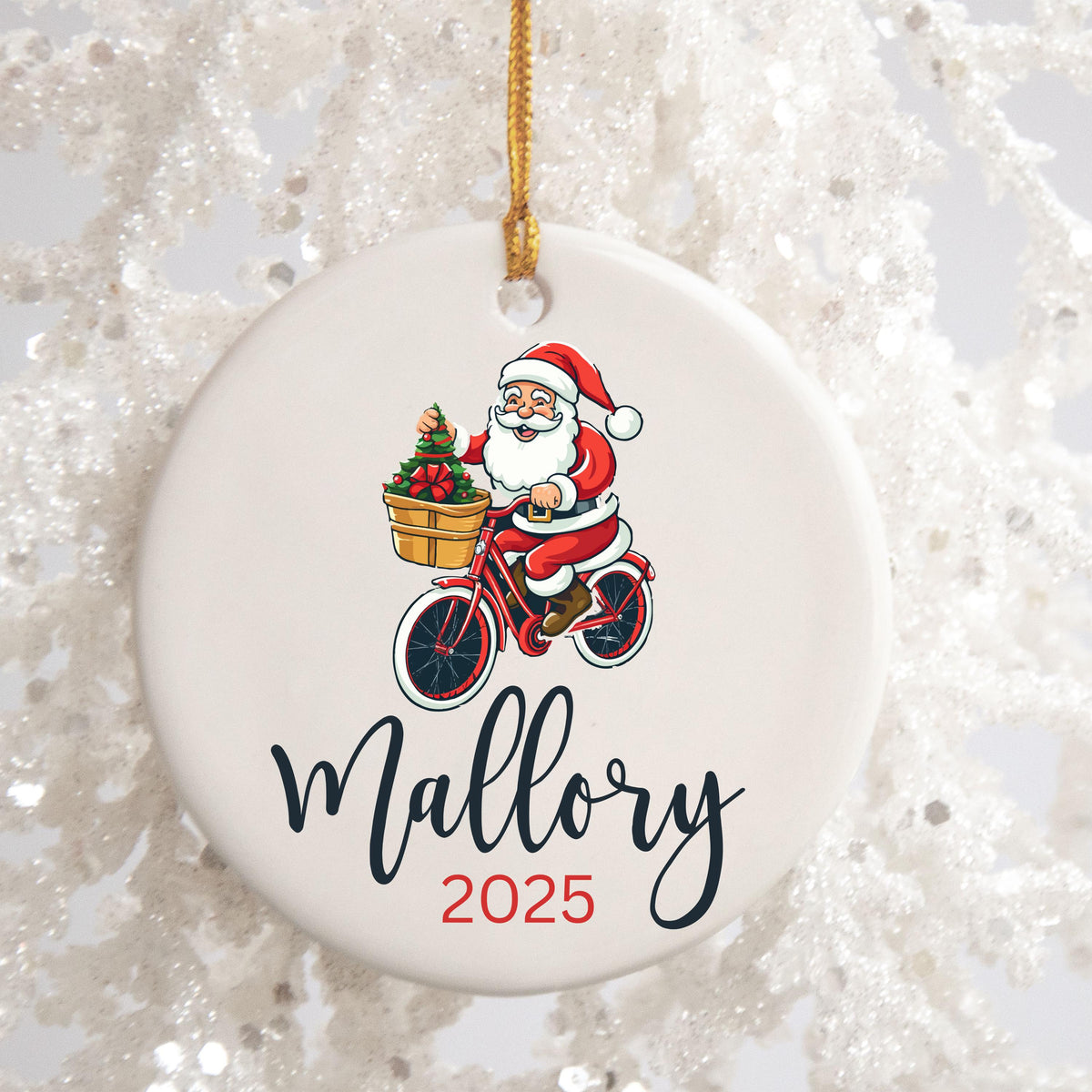 Personalized Bicycle Ornament Christmas Gifts For Bicycle Rider Cycling Ornament Bicycle Gift Biker Xmas Ornament Mountain bi