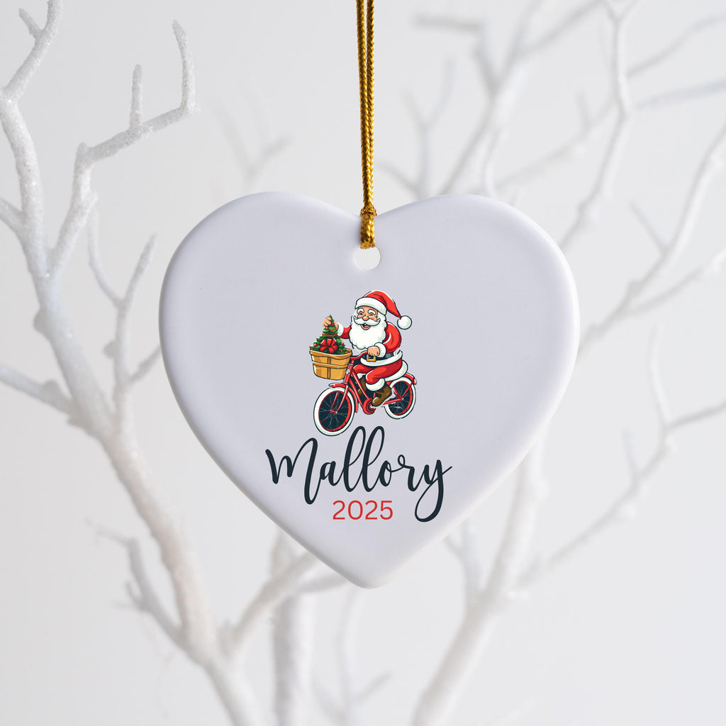 Personalized Bicycle Ornament Christmas Gifts For Bicycle Rider Cycling Ornament Bicycle Gift Biker Xmas Ornament Mountain bi