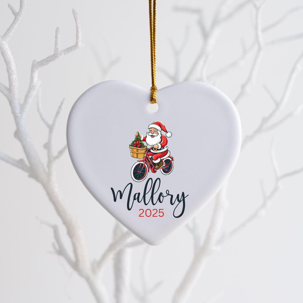 Personalized Bicycle Ornament Christmas Gifts For Bicycle Rider Cycling Ornament Bicycle Gift Biker Xmas Ornament Mountain bi
