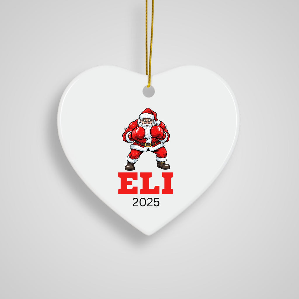 Personalized Boxing Christmas Ornament Boxing Gloves Inspirational Gift Sports Hobby Occupation Boxer Boxing Gamer Player Tre