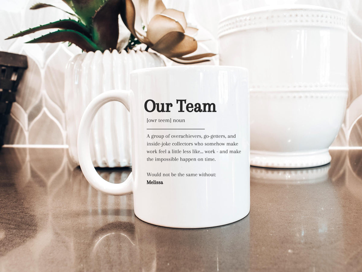 Custom Team Mug Gift for Employee Thank You Gift Christmas Employee Gift Personalized Mug Company Christmas Gift Business Cor