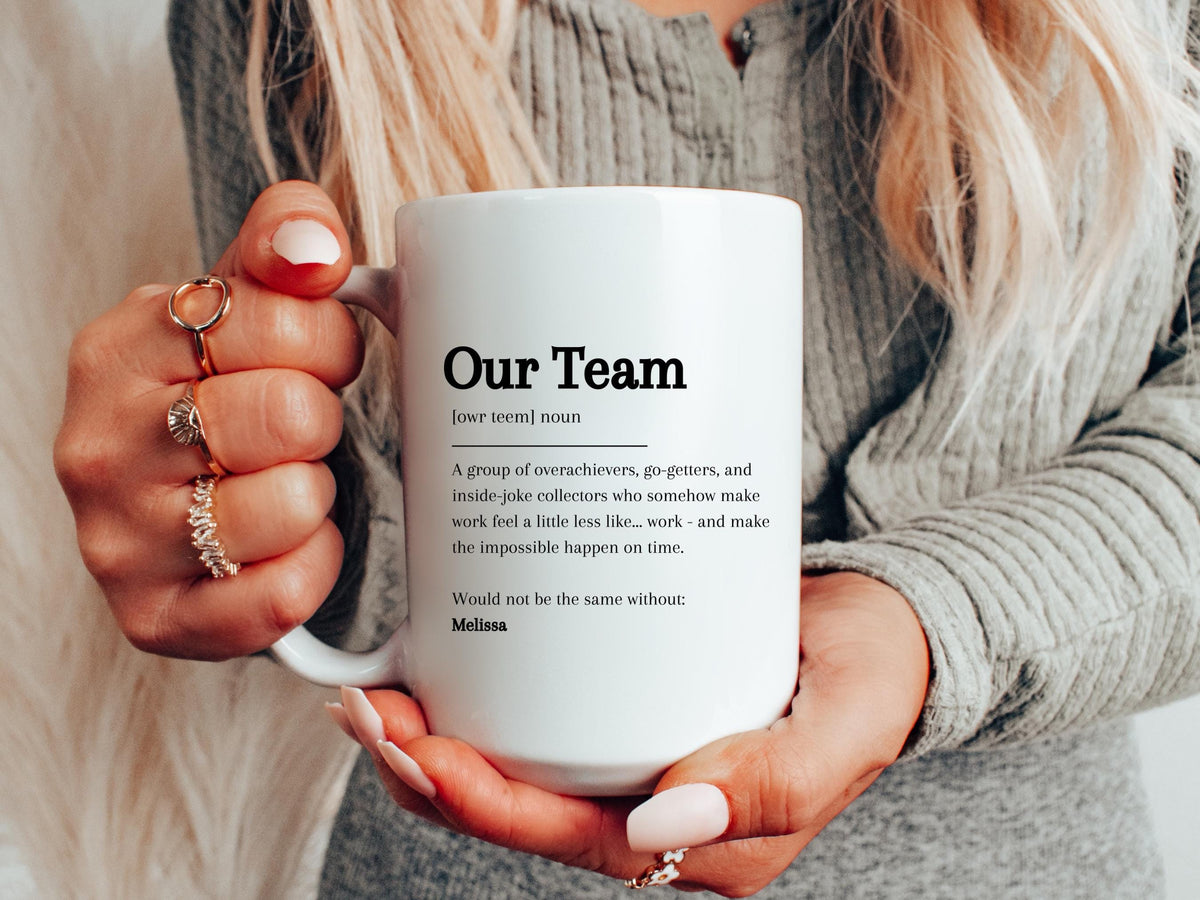 Custom Team Mug Gift for Employee Thank You Gift Christmas Employee Gift Personalized Mug Company Christmas Gift Business Cor