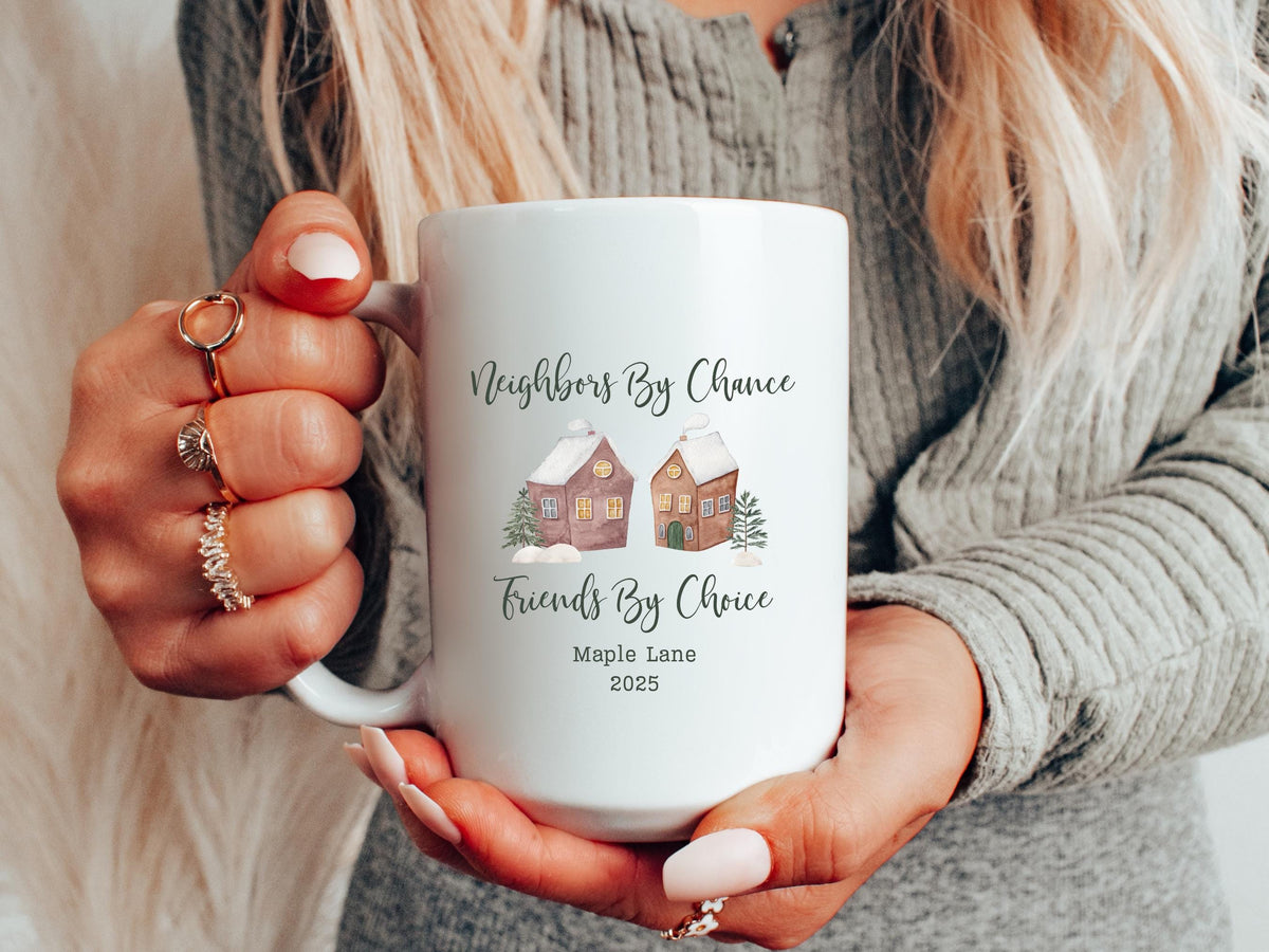Neighbor Christmas Gift Ideas Neighbor Mug Best Neighbor Gift for Friend Neighborhood Christmas Present Appreciation Gift for