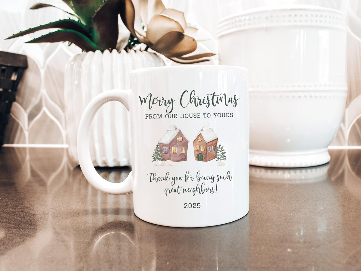 Neighbor Christmas Gift Ideas Neighbor Mug Best Neighbor Gift for Friend Neighborhood Christmas Present Appreciation Gift for