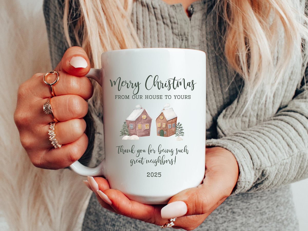 Neighbor Christmas Gift Ideas Neighbor Mug Best Neighbor Gift for Friend Neighborhood Christmas Present Appreciation Gift for