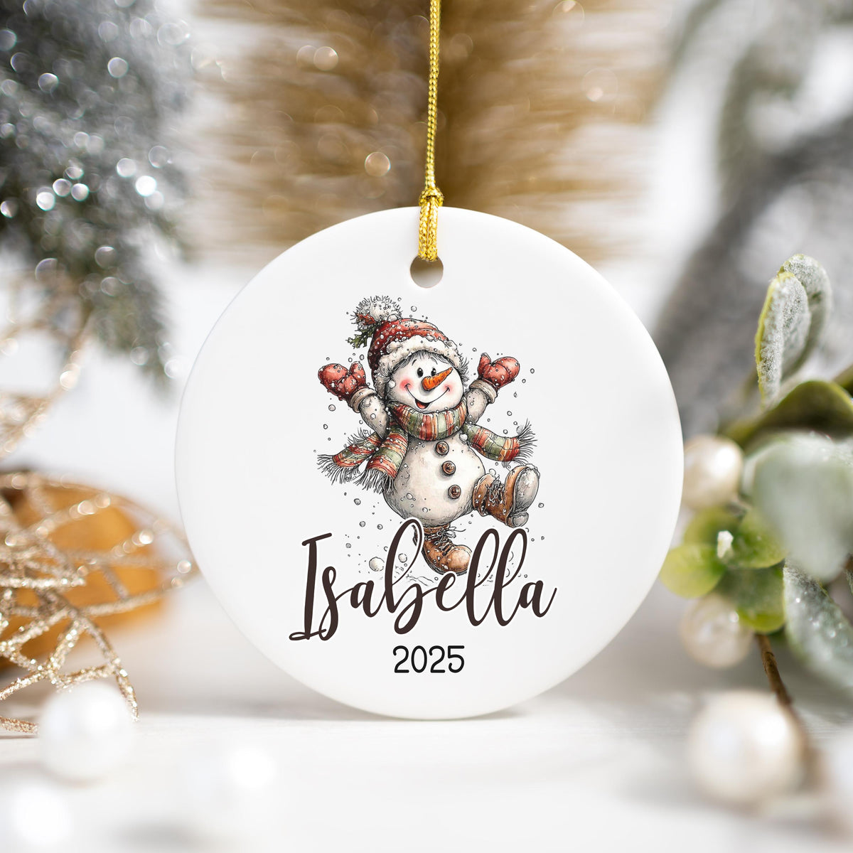 Personalized Christmas Ornament Personalized Gift Gift Ornament Custom Christmas Gift Merry Christmas Custom Name Gift Girl O