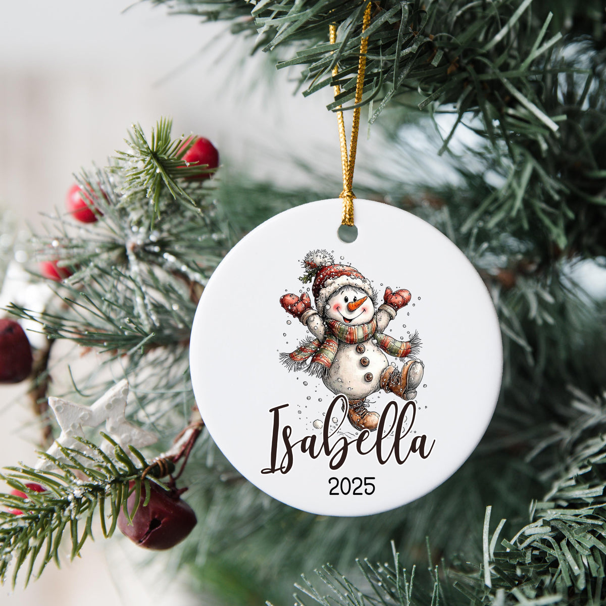 Personalized Christmas Ornament Personalized Gift Gift Ornament Custom Christmas Gift Merry Christmas Custom Name Gift Girl O