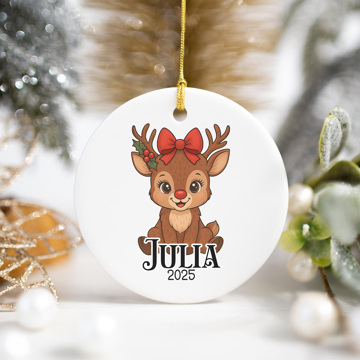 Personalized Christmas Ornament Personalized Gift Gift Ornament Custom Christmas Gift Merry Christmas Custom Name Gift Girl O