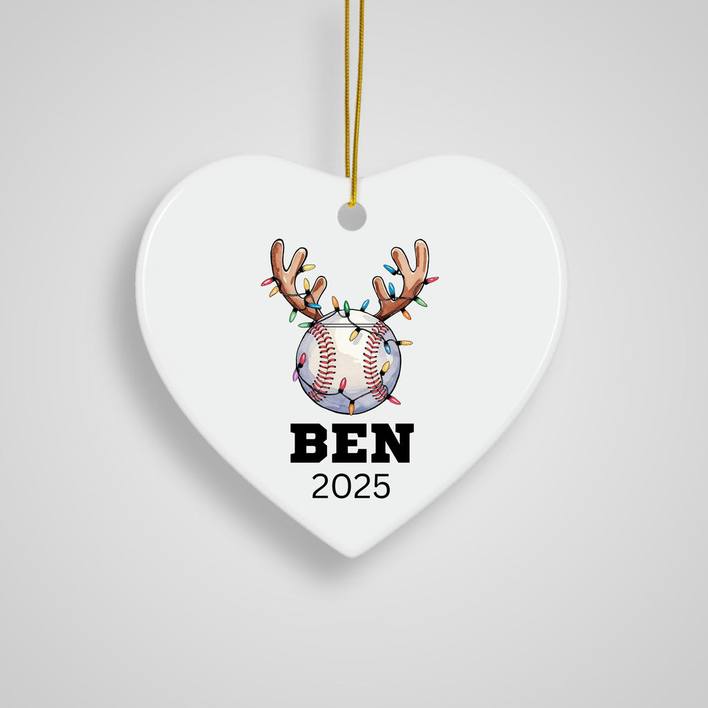 Personalized Baseball Christmas Ornament Custom Baseball Christmas Ornament Keepsake Gift Baseball Team Player Coach Stocking