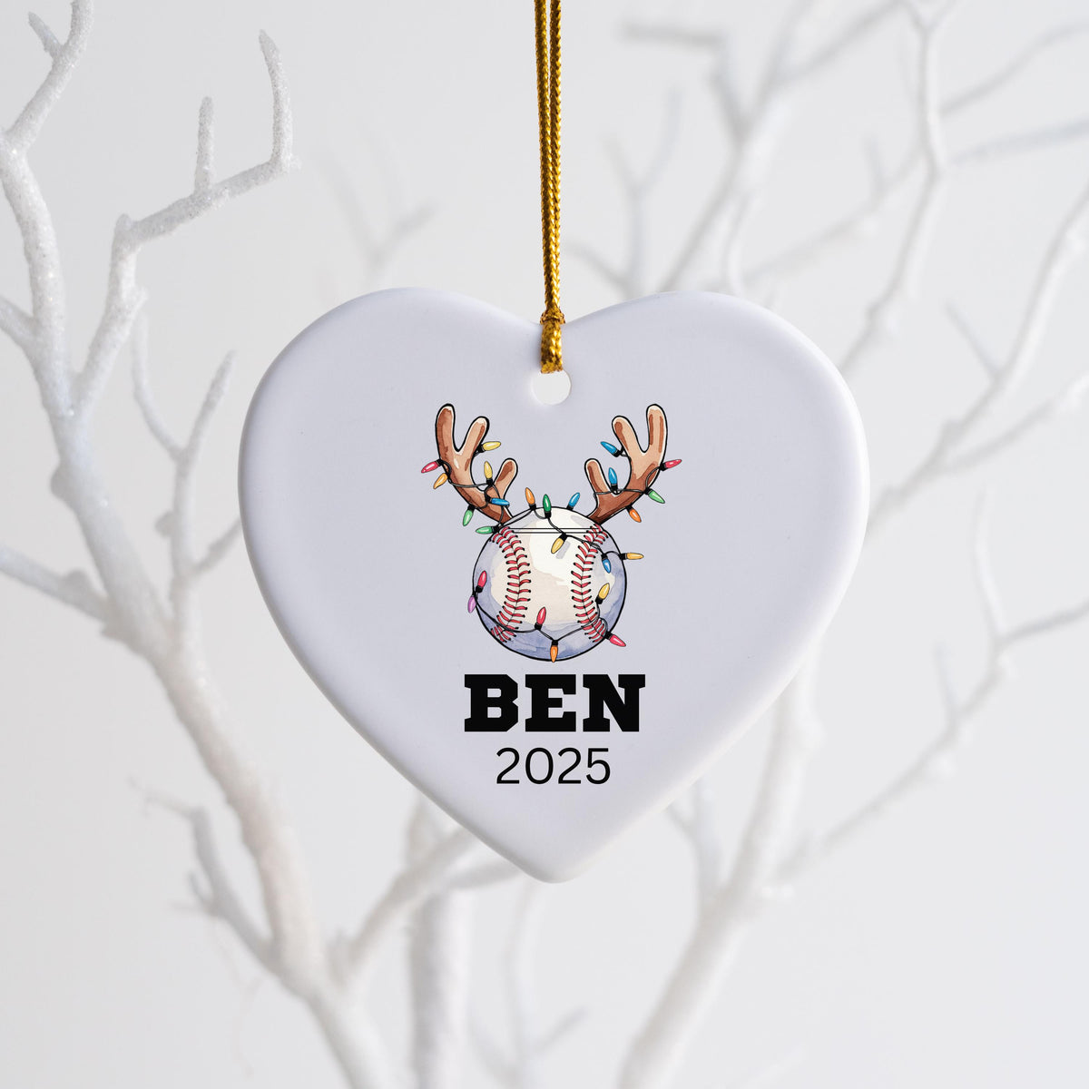Personalized Baseball Christmas Ornament Custom Baseball Christmas Ornament Keepsake Gift Baseball Team Player Coach Stocking