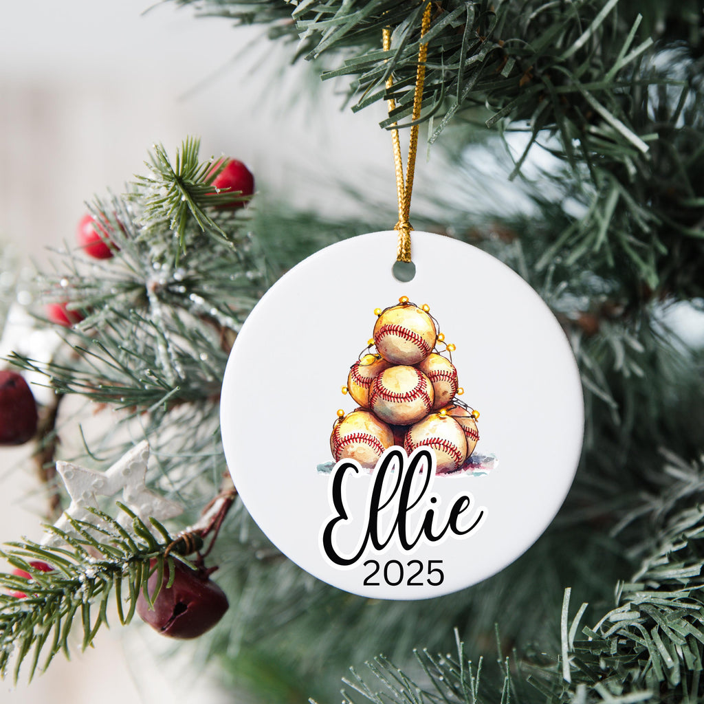 Softball Gifts for Girls Softball Team Gift Personalized Softball Christmas Ornament Girls Softball Gifts for Softball Player