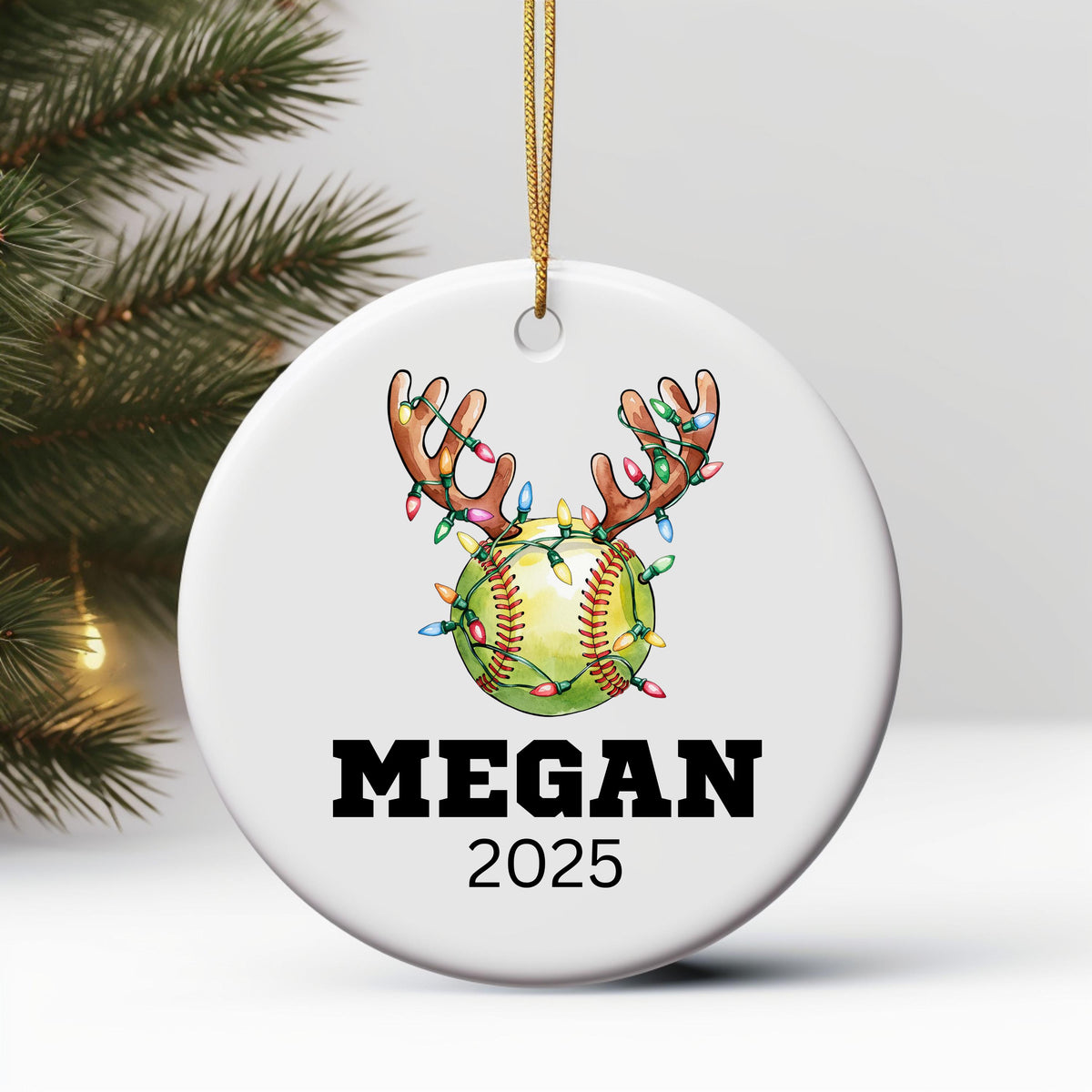 Softball Gifts for Girls Softball Team Gift Personalized Softball Christmas Ornament Girls Softball Gifts for Softball Player