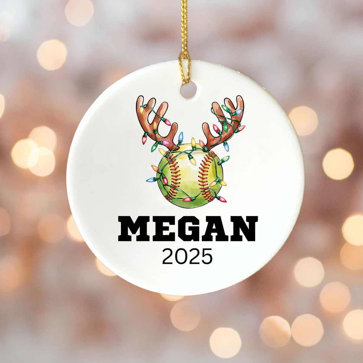 Softball Gifts for Girls Softball Team Gift Personalized Softball Christmas Ornament Girls Softball Gifts for Softball Player