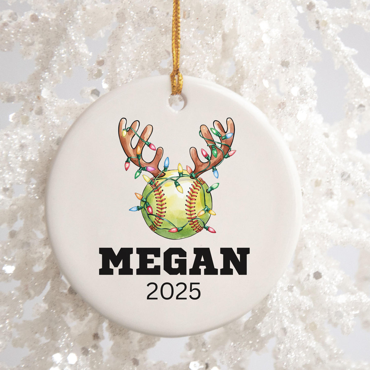 Softball Gifts for Girls Softball Team Gift Personalized Softball Christmas Ornament Girls Softball Gifts for Softball Player